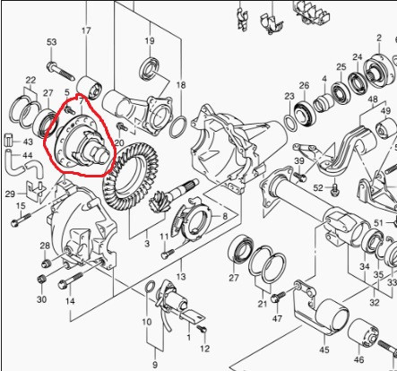 Дифференциал переднего моста Suzuki XL-7  2006 2.7 Бензин Новоукраинка