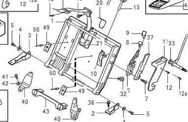 Кронштейн ISOFIX Volvo S40 2001 г.  USA