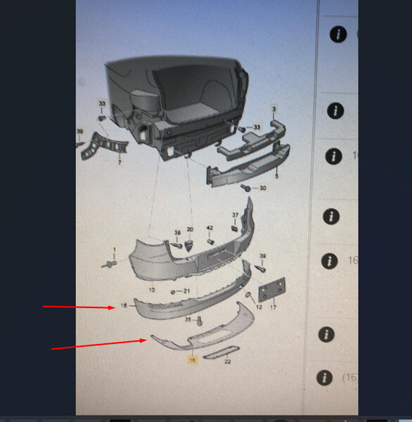 Накладка заднего бампера Volkswagen Tiguan  2012 3.0 Бензин Киев