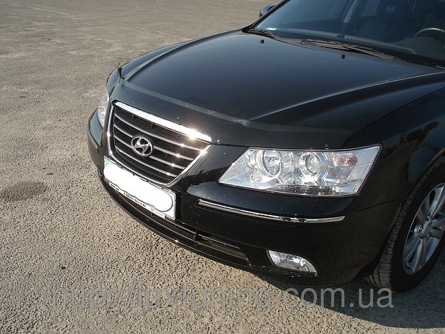 Дефлектор капота (мухобойка) Hyundai Sonata  2009 3.3 Бензин Чернигов