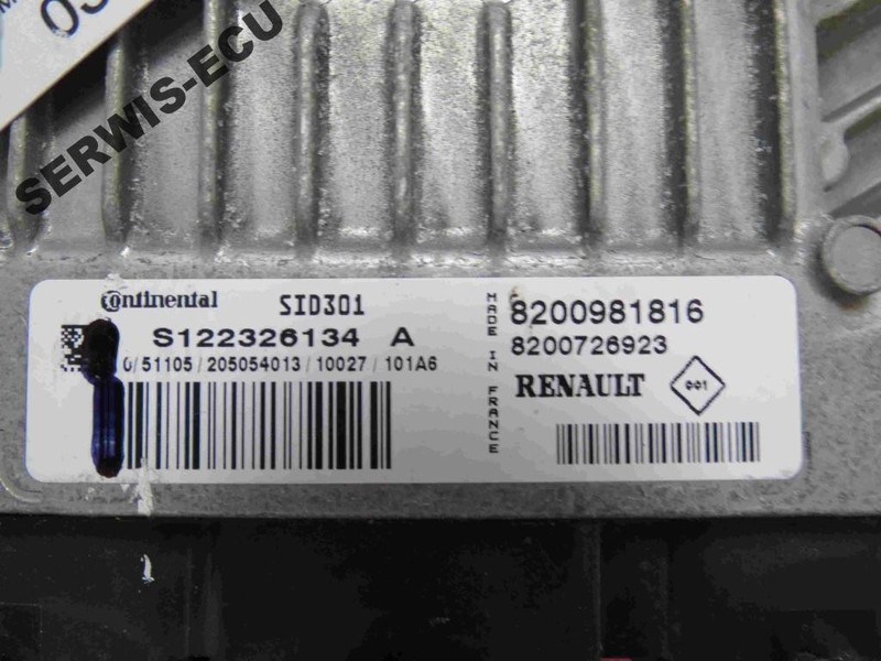 Електронний блок керування двигуном SID 301   Renault Kangoo