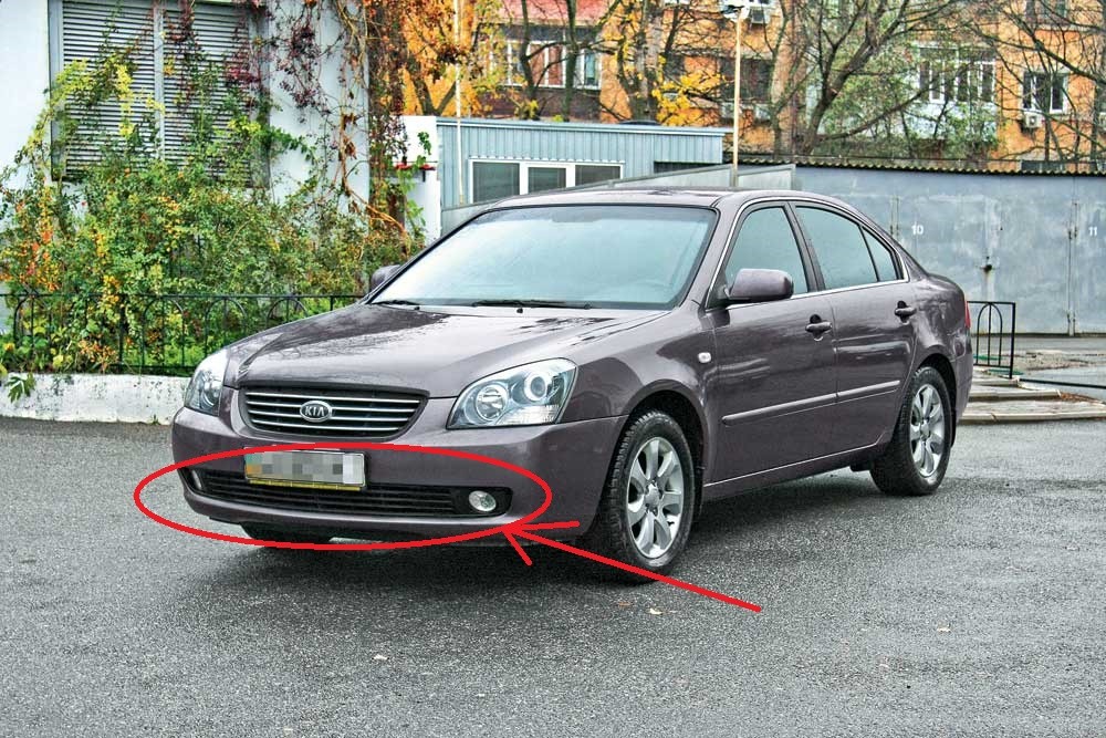 Решетка бампера Kia Magentis  2007 2.0 Бензин Днепропетровск