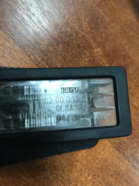 Підсвідка номерного знака Renault Grand Scenic 3 покоління 2012 2.0 Дизель Львов