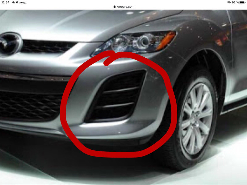 Заглушка противотуманной фары левая Mazda CX-7  2011 2.5 Бензин Днепр