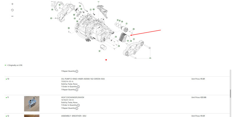 Теплообменник переднего электромотора Tesla Model X  2020 хетчбек  Электро 