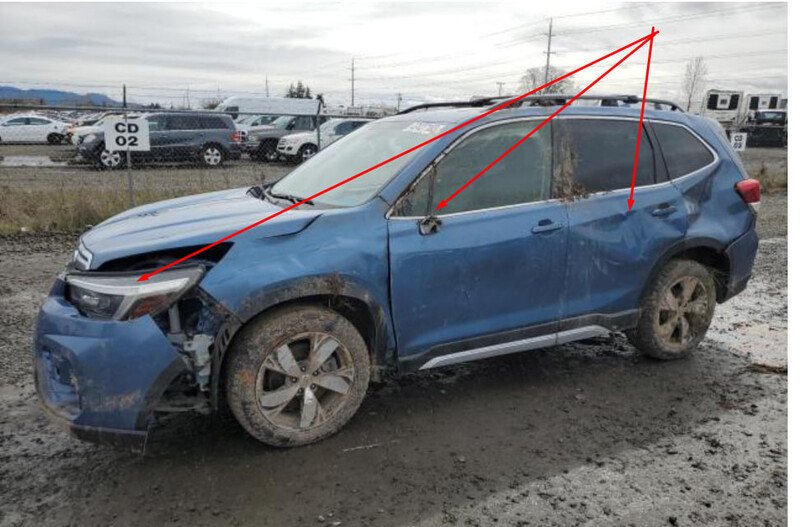 Двері задні Subaru Forester  2021 універсал 2.5 Бензин 