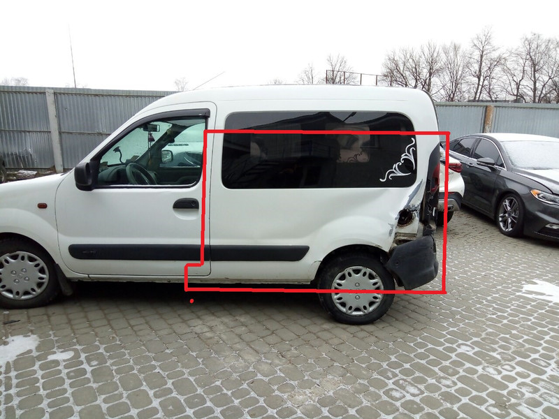 Чверть кузова задня ліва Renault Kangoo 2002 р.  1.9 л дизель Львів