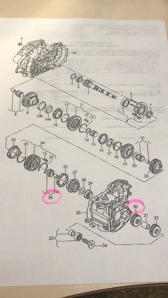 Шестерня 5 передачи 02J 311 361G   Skoda Octavia, Volkswagen Touran