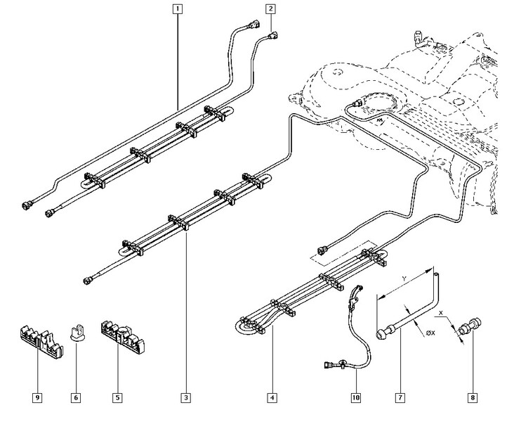 Трубки топливные Renault Megane 3  2010 Киев