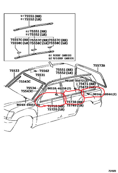 Молдинги дверей Toyota Land Cruiser 100 1999 4.7 Бензин Черновцы