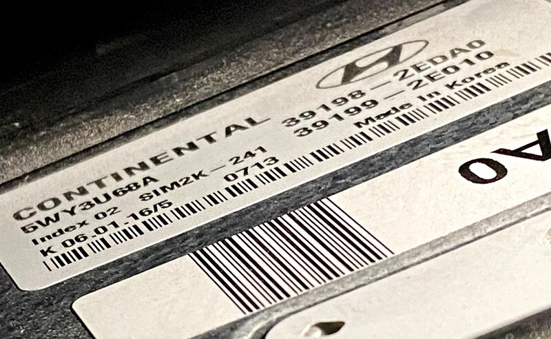Електронний блок керування двигуном 5WY3U68A SIM2K-241   Hyundai Tucson