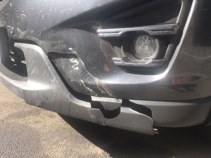 Бампер передний голый серебристый Mazda CX-5  2016 универсал 3.0 Бензин Кривой Рог