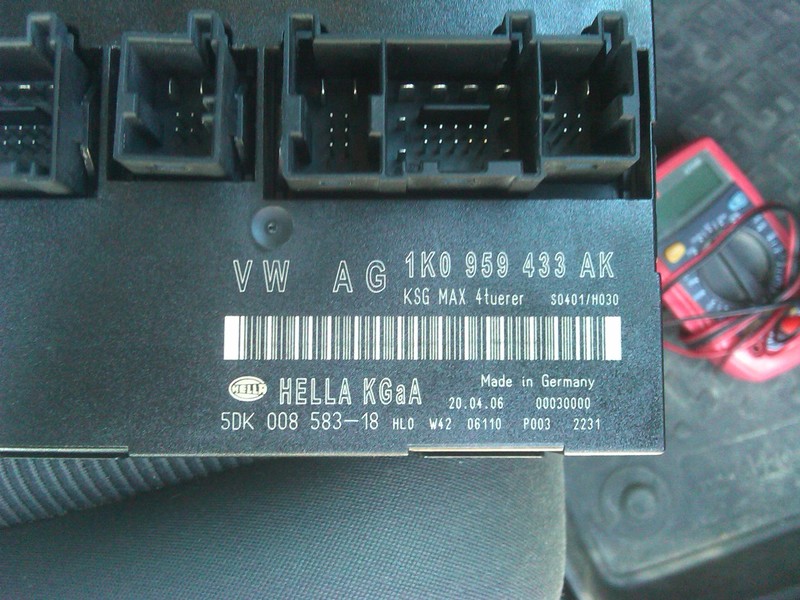 Блок комфорта 1K0 959 433 AK   Volkswagen Caddy, Volkswagen Golf