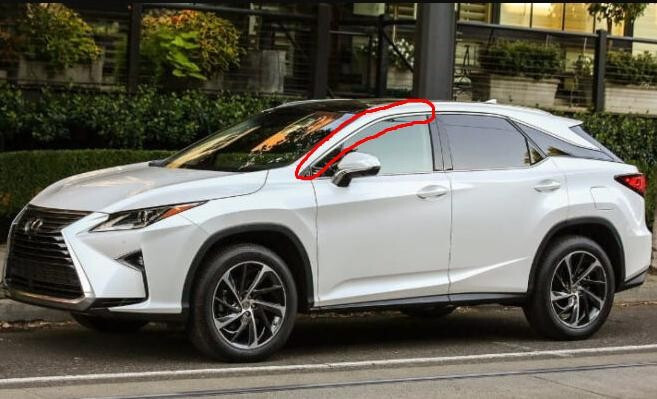 Хром вставку на левую переднюю дверь Lexus RX 2019 г.  3.5 л бензин Киев