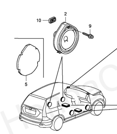 Динамик Honda CR-V 3  2007 2.4 Бензин Киев
