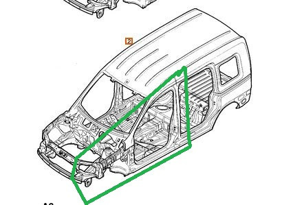 Четверть передня права Opel Combo  2008 1.3 Дизель Черкассы