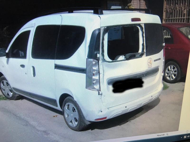 Дверь задка левая в сборе со стеклом и петлями Renault Dokker  2014 1.5 Дизель Днепр