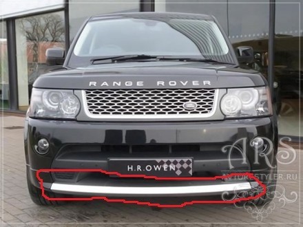 Губа переднего бампера Land Rover Range Rover Sport 2010 г.  3.0 л дизель Запорожье