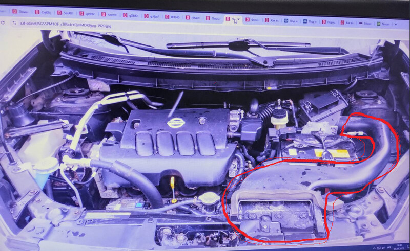 Патрубки подачі повітря до повітряного фільтру Nissan X-Trail T31  2012 универсал 2.0 Бензин Винница