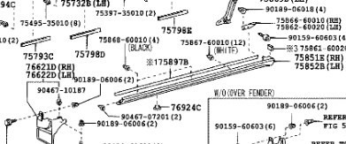 Накладка порога 7585260050   Toyota Land Cruiser Prado