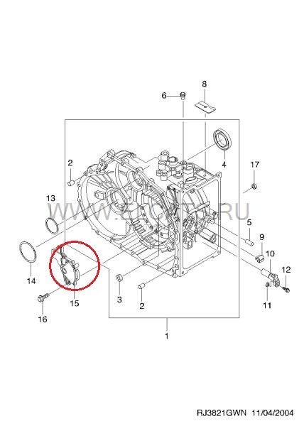 Селектор АКПП 93742966   Chevrolet Aveo, Chevrolet Evanda, Chevrolet Lacetti, Chevrolet Tacuma, Daewoo Lacetti, Daewoo Magnus, Toyota Land Cruiser Prado