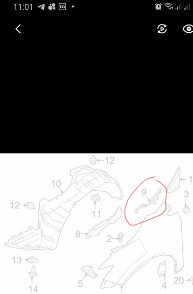 Вставка, треугольник крыла Nissan Murano Z52  2018 1.8 Бензин 