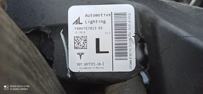 Фара передня ліва Tesla Model 3 2018 р.  2.5 л электро Одеса