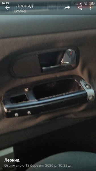 Ручка задня права внутрішня Volkswagen Sharan  2001 універсал 1.8 Бензин 