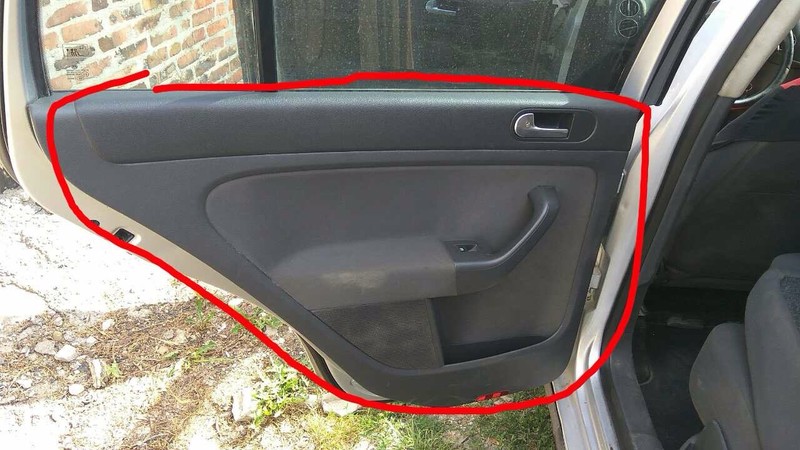 Карта двери правая задняя Volkswagen Golf Plus  2007 1.6 Бензин 