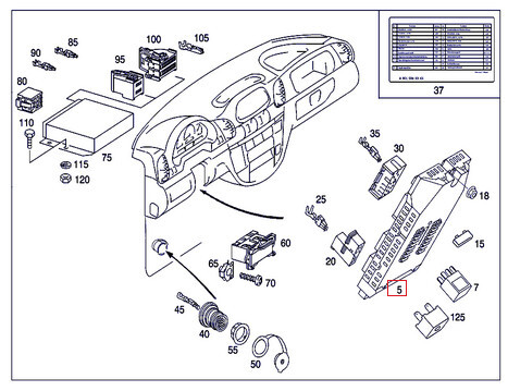 Блок предохранителей Mercedes-Benz Sprinter  2001 2.2 Дизель Одесса