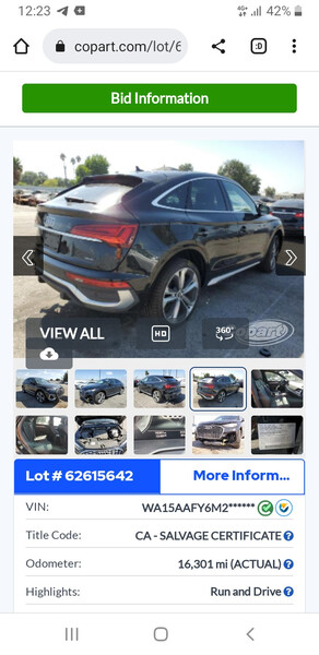 Бампер задний Audi Q5 хэтчбек 2021 г.  2.0 л гибрид Днепр