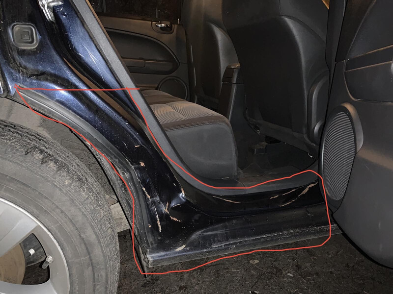 Порог кузова Dodge Caliber 2012 г.  2.0 л бензин Полтава