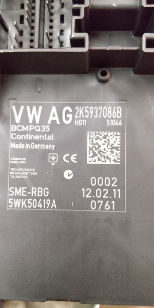 Блок комфорта 2K5937086B   Volkswagen Caddy, Volvo S40