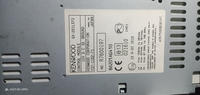 Автомагнітола Subaru Outback  2004 універсал  Электро 