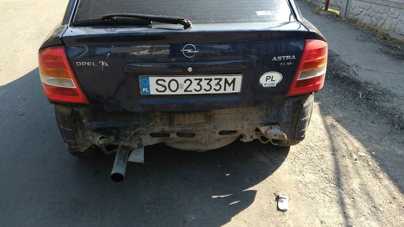 Бампер задній Opel Astra G 5 дверн. хетчбек 1998 р.  2.0 л дизель Новоукраїнка