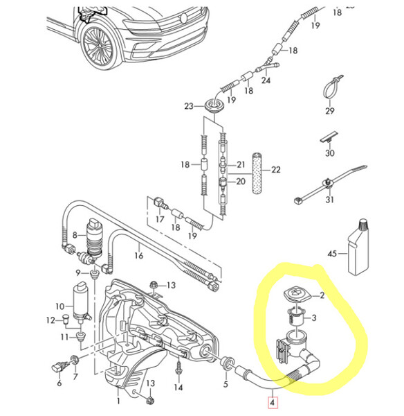 Горловина бака омывателя Volkswagen Tiguan  2018 универсал 2.0 Бензин Кропивницкий