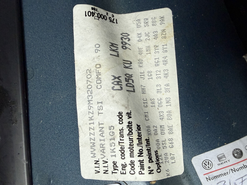 Крыло переднее Volkswagen Golf 6  2009 универсал 1.4 Дизель Луцк