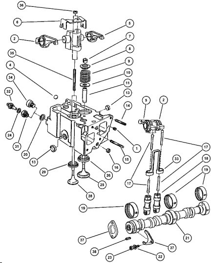 Пластика фиксатор коромысел Dodge Ram Van 1999 г.  2.5 л дизель Сумы