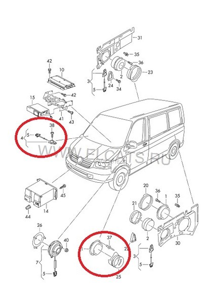Динамик передней двери Volkswagen Multivan 2011 г.  2.0 л дизель Киев