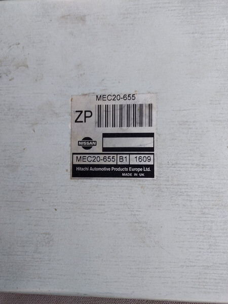 Электронный блок управления двигателем MEC20-655   Nissan Almera, Nissan Almera Classic
