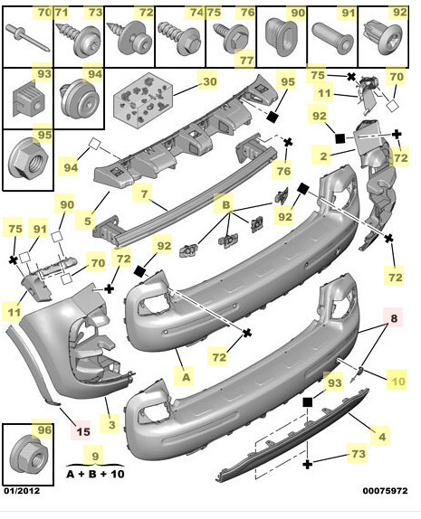 Бампер зад Citroen C3 Picasso  2013 Харків
