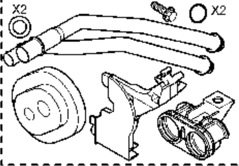 Трубка радіатора печки Renault Scenic 2  2007 1.9 Дизель 