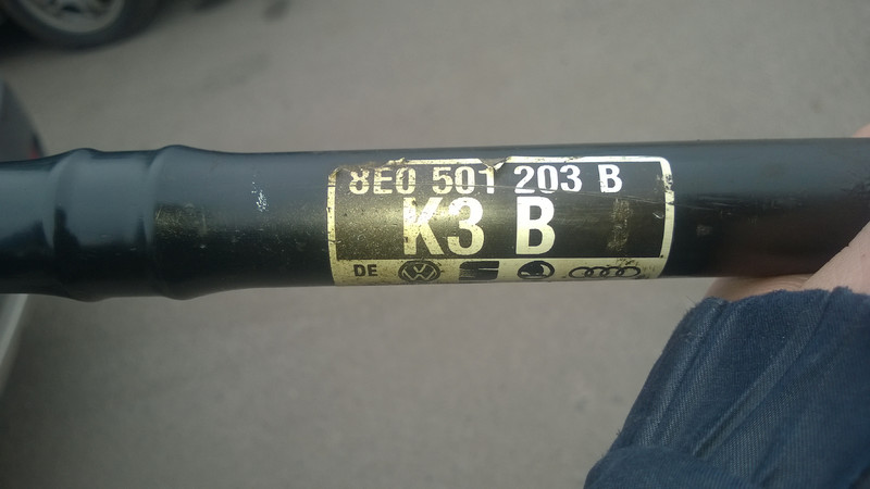 Вал приводной Volkswagen Passat B5 2001 г.  2.8 л бензин Полтава