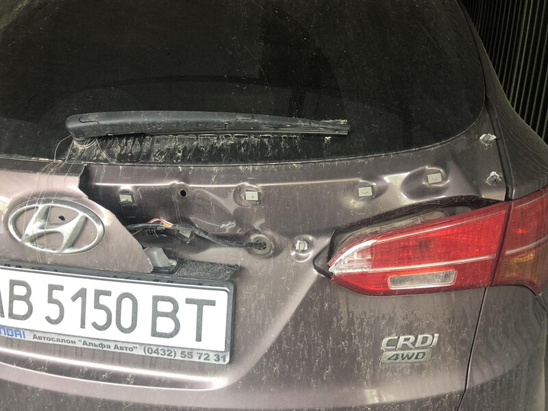 Задняя накладка на ляду Hyundai Santa FE 3  2013 2.0 Бензин Киев