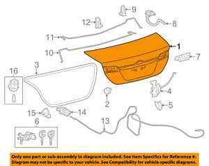 Крышка багажника голая 6440106580   Toyota Camry