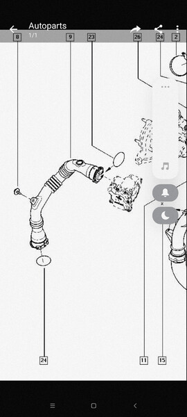 Уплотнительное кольцо воздушного патрубка Renault Grand Scenic 3  2011 универсал 1.6 Дизель Одесса