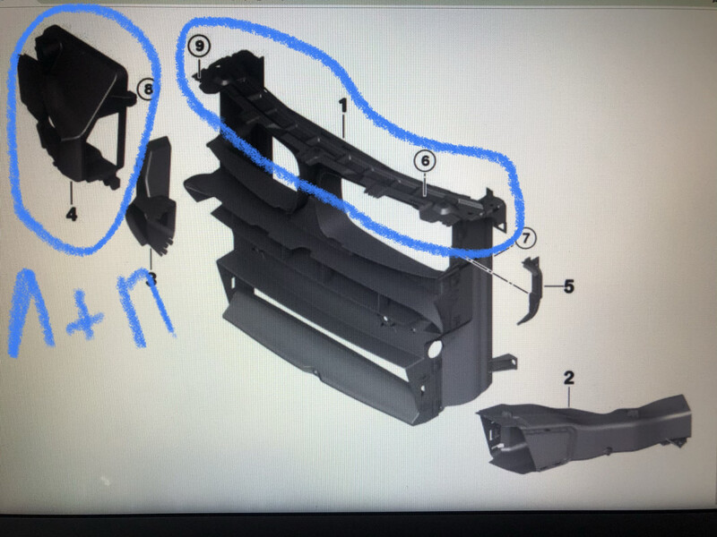 Воздуховод радиатора BMW X6 M 2015 універсал 4.4 Бензин 