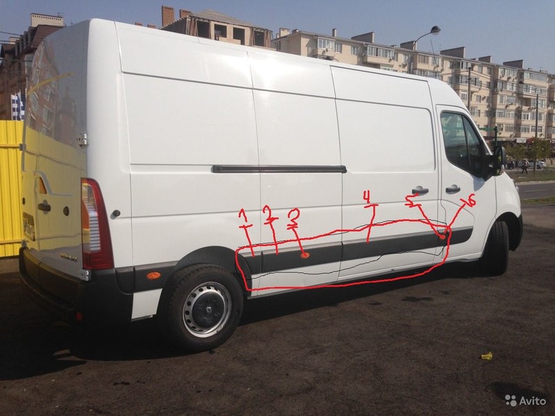 Молдинги Renault Master 2013 г.  2.3 л дизель Киев