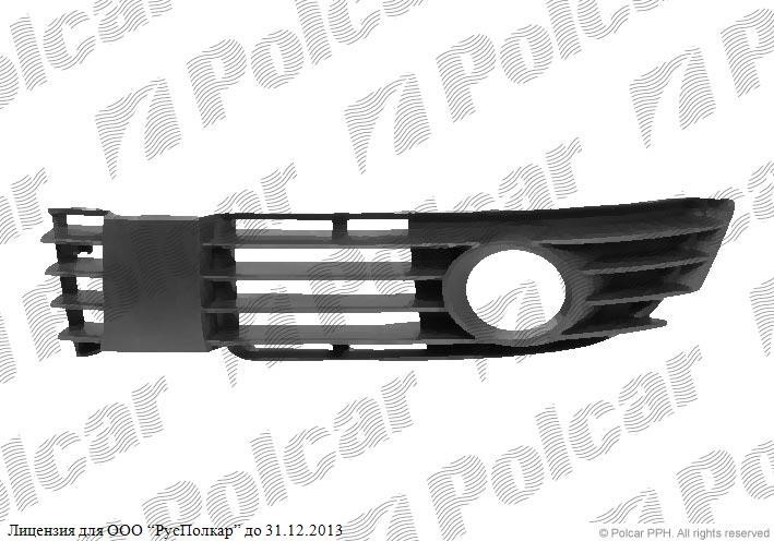 Решетка в бампер с отв п тум Volkswagen Passat B5 2004 г.  1.8 л бензин Сумы