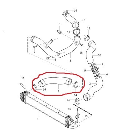 Патрубок интеркулера Volvo XC60 2014 г.  2.4 л дизель Полтава